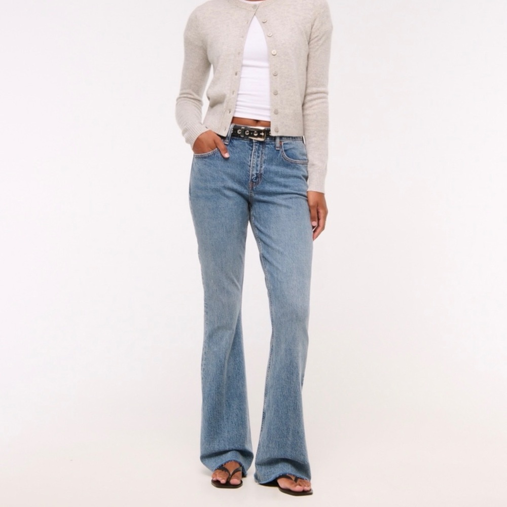 A&F Mid Rise BootCut Jeans
